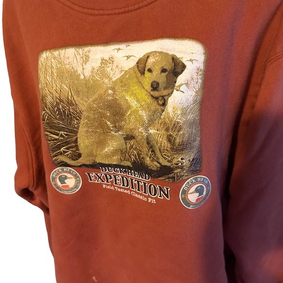 Duckhead Expedition brown Labrador sweatshirt size XXL - Picture 2 of 9